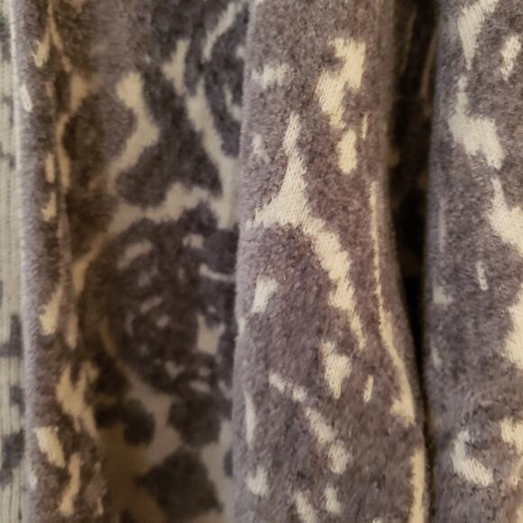 Hinge Heavy Viscose Cotton Open Draping Soft Cardigan Velvet Damask Medium - Picture 7 of 8